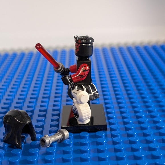 Star Wars Darth Maul with D-0 Droid Building Block Action Figure Clone Wars Sith - Picture 2 of 7